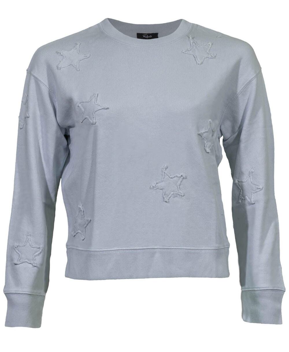 Rails Ramona Light Blue Grey Stars Sweatshirt. Sz XL Cute Comfy Cozy Loungewear